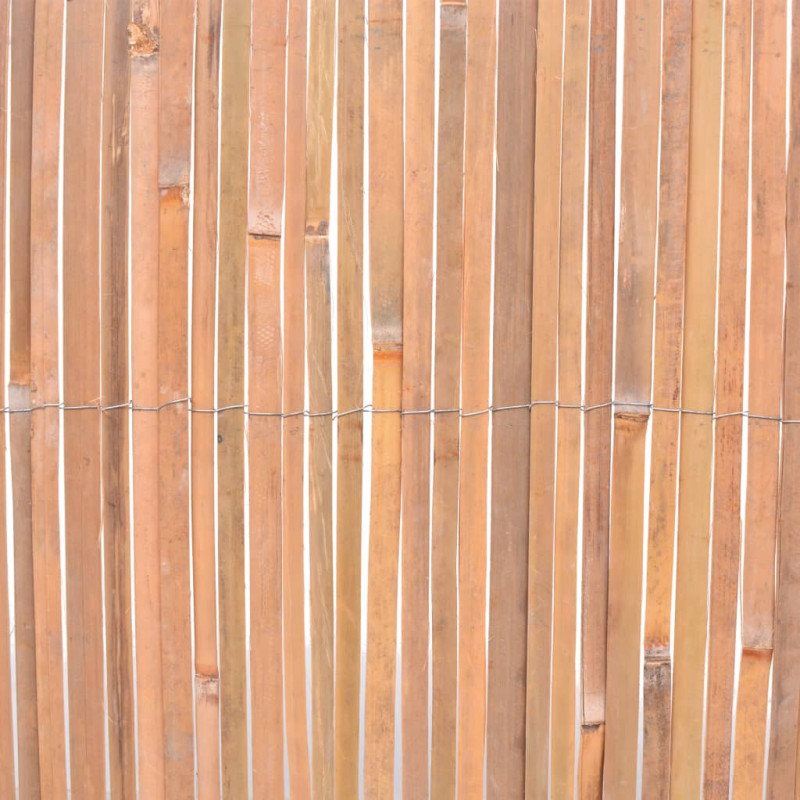 Panele ogrodzeniowe z bambusa, 2 szt., 100x400 cm