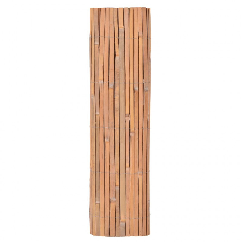 Panele ogrodzeniowe z bambusa, 2 szt., 100x400 cm
