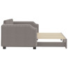 Sofa rozsuwana, kolor taupe, 90x200 cm, tkanina