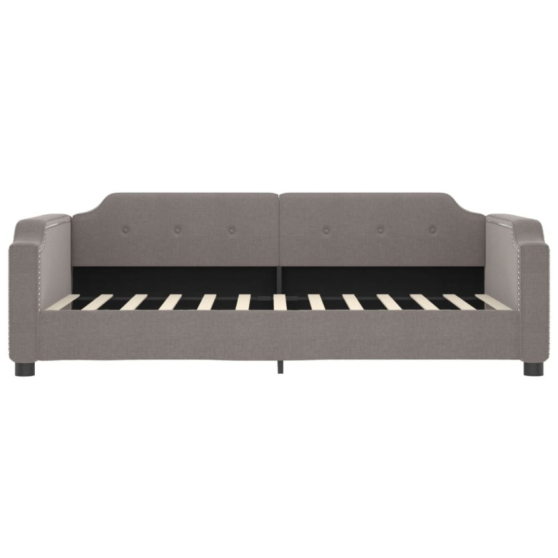 Sofa rozsuwana, kolor taupe, 90x200 cm, tkanina