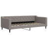Sofa rozsuwana, kolor taupe, 90x200 cm, tkanina