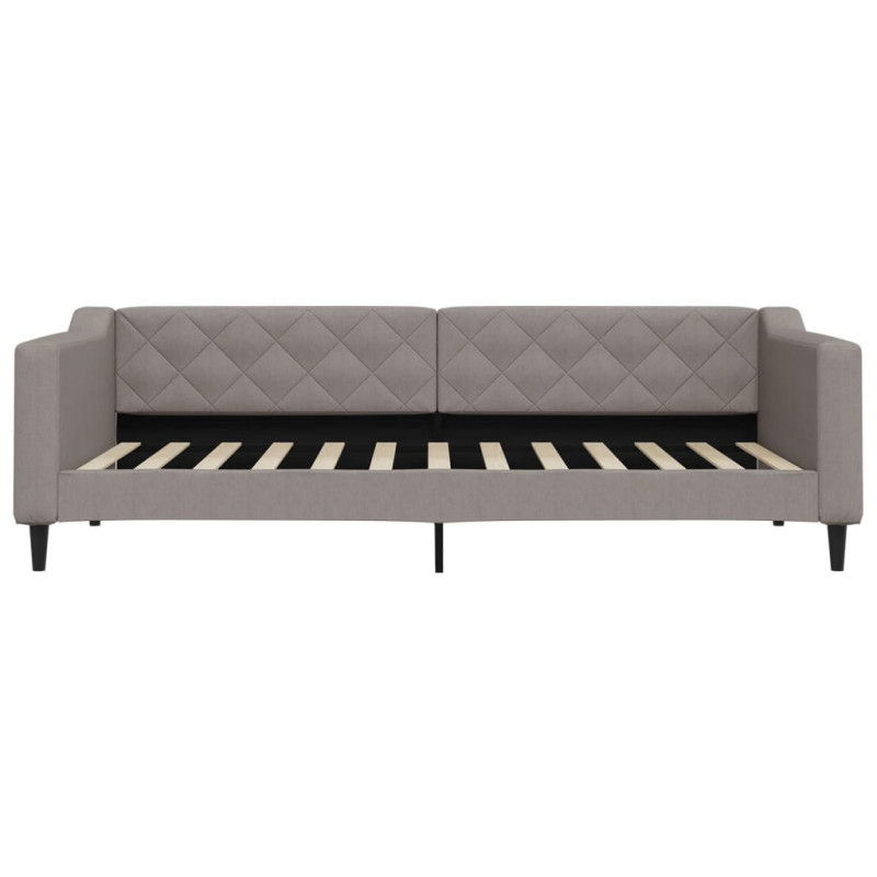 Sofa rozsuwana, kolor taupe, 90x200 cm, tkanina