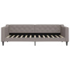 Sofa rozsuwana, kolor taupe, 90x200 cm, tkanina