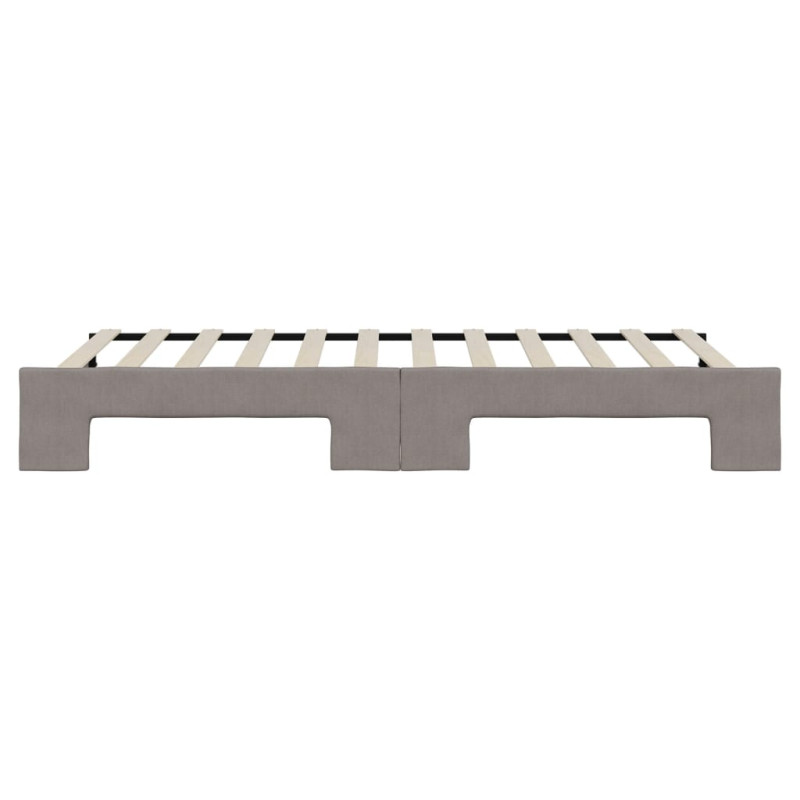 Sofa rozsuwana, kolor taupe, 90x200 cm, tkanina