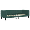 Sofa rozsuwana, ciemnozielona, 80x200 cm, aksamit