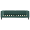 Sofa rozsuwana, ciemnozielona, 80x200 cm, aksamit