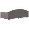Sofa rozsuwana, kolor taupe, 100x200 cm, tkanina