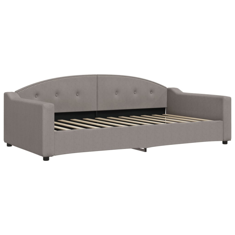 Sofa rozsuwana, kolor taupe, 100x200 cm, tkanina
