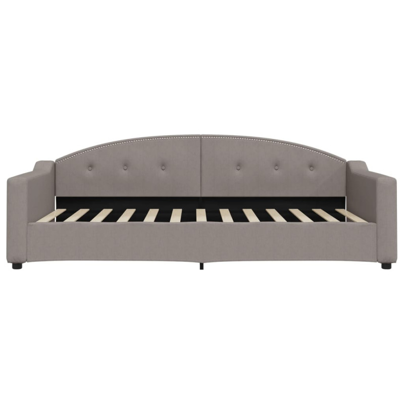 Sofa rozsuwana, kolor taupe, 100x200 cm, tkanina