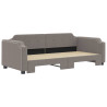 Sofa rozsuwana, kolor taupe, 100x200 cm, tkanina