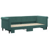 Sofa rozsuwana, ciemnozielona, 80x200 cm, aksamit