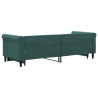 Sofa rozsuwana, ciemnozielona, 80x200 cm, aksamit
