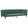 Sofa rozsuwana, ciemnozielona, 80x200 cm, aksamit