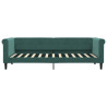 Sofa rozsuwana, ciemnozielona, 80x200 cm, aksamit