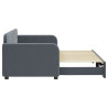 Sofa rozsuwana, ciemnozielona, 80x200 cm, aksamit