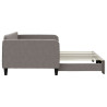 Sofa rozsuwana, kolor taupe, 100x200 cm, tkanina