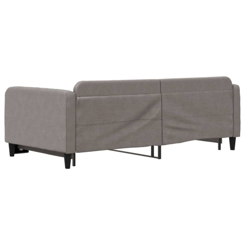 Sofa rozsuwana, kolor taupe, 100x200 cm, tkanina