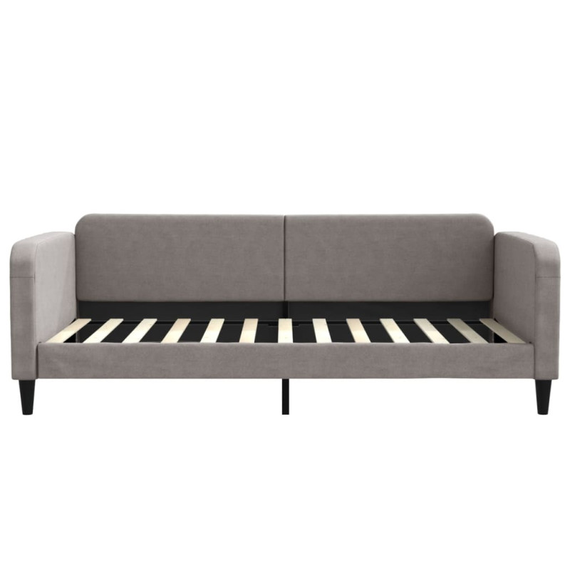 Sofa rozsuwana, kolor taupe, 100x200 cm, tkanina
