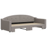 Sofa rozsuwana, kolor taupe, 90x200 cm, tkanina