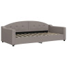 Sofa rozsuwana, kolor taupe, 90x200 cm, tkanina