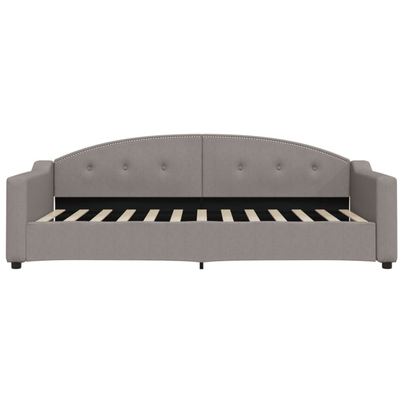 Sofa rozsuwana, kolor taupe, 90x200 cm, tkanina
