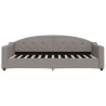Sofa rozsuwana, kolor taupe, 90x200 cm, tkanina