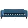 Sofa rozsuwana, niebieska, 100x200 cm, aksamit
