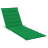 2-osobowy leżak z poduszką, lite drewno akacjowe i stal