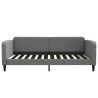 Sofa rozsuwana z szufladami, ciemnoszara, 100x200 cm, tkanina