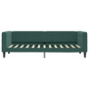 Sofa rozsuwana z szufladami, ciemnozielona, 80x200 cm, aksamit