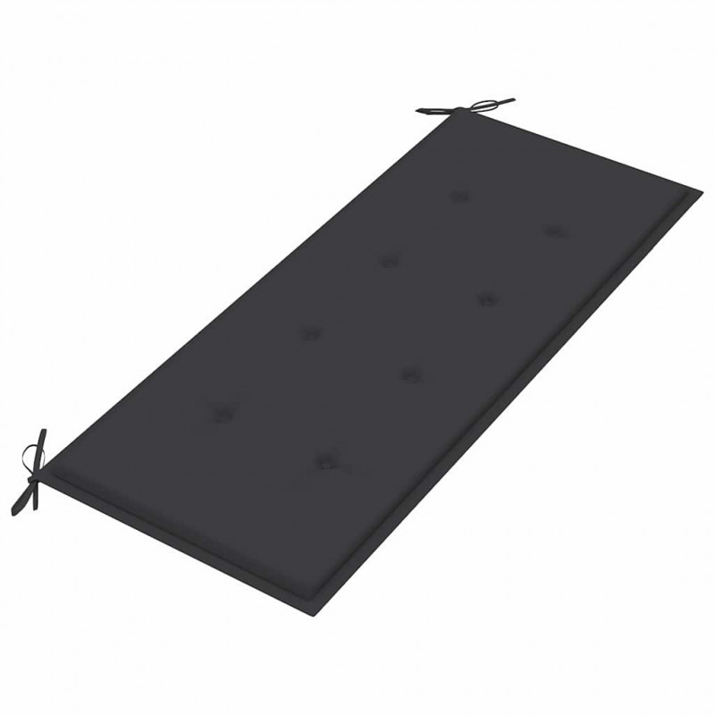 Ławka ogrodowa z poduszką, 120 cm, drewno akacjowe