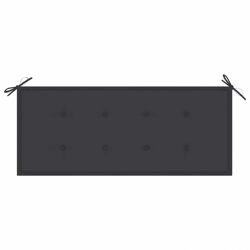 Ławka ogrodowa z poduszką, 120 cm, drewno akacjowe