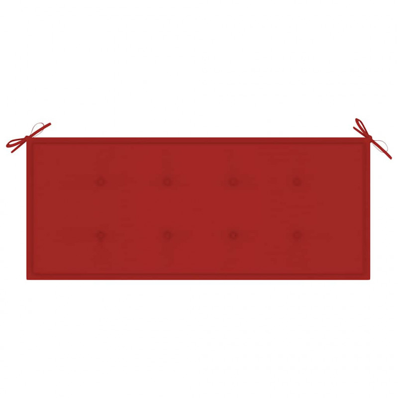 Ławka ogrodowa z poduszką, 120 cm, lite drewno akacjowe
