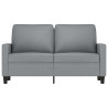 Sofa 2-osobowa, jasnoszara, 120 cm, tapicerowana tkaniną