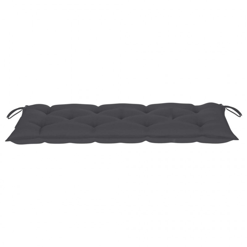 Ławka ogrodowa z poduszką, 120 cm, lite drewno akacjowe