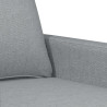 Sofa 2-osobowa, jasnoszara, 120 cm, tapicerowana tkaniną