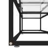 Szafka pod TV, przezroczysta, 200x40x40,5 cm, hartowane szkło