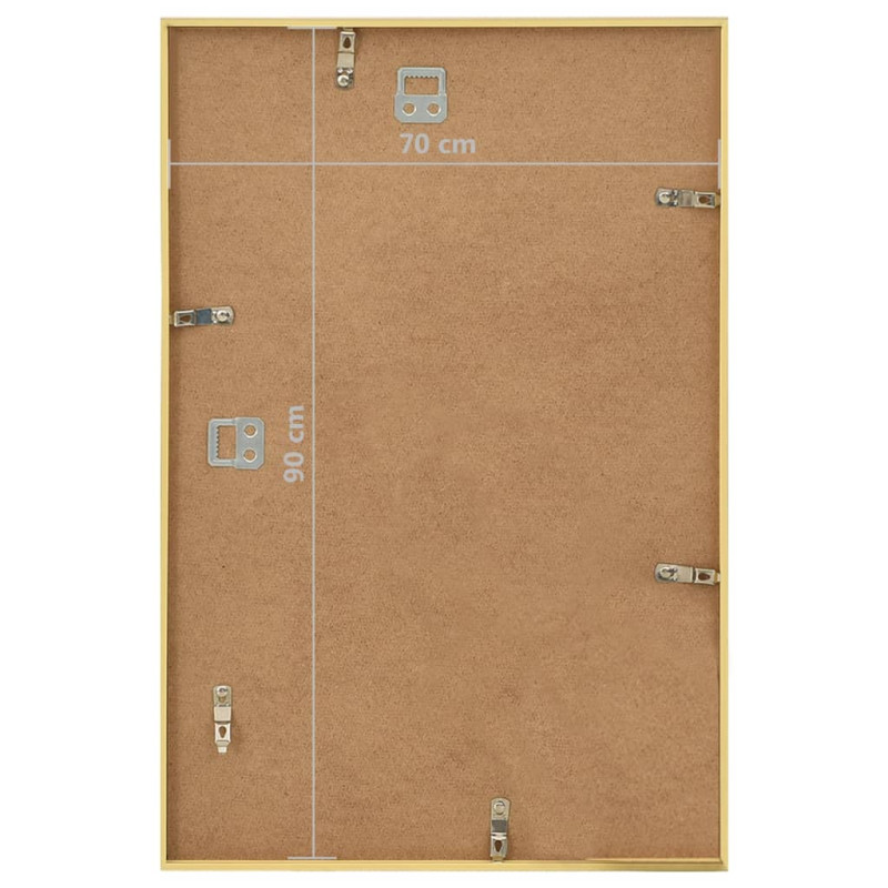 Ramki na zdjęcia, 5 szt., ścienne, złote, 70x90 cm, MDF