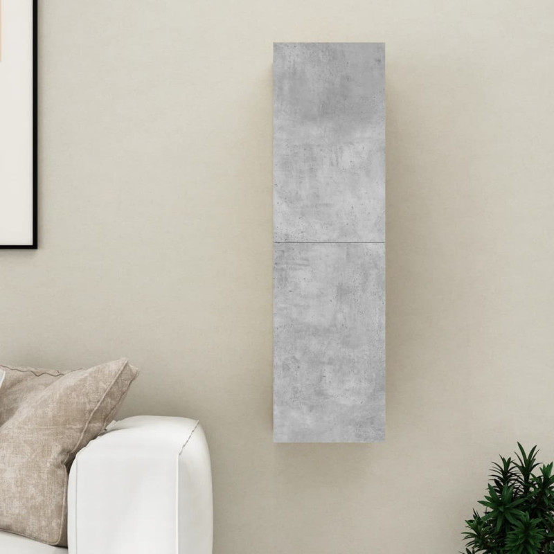 Szafka telewizyjna, szarość betonu, 30,5x30x110 cm
