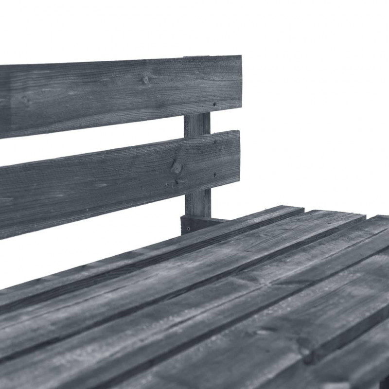 Ogrodowa sofa środkowa z palet, impregnowane drewno sosnowe