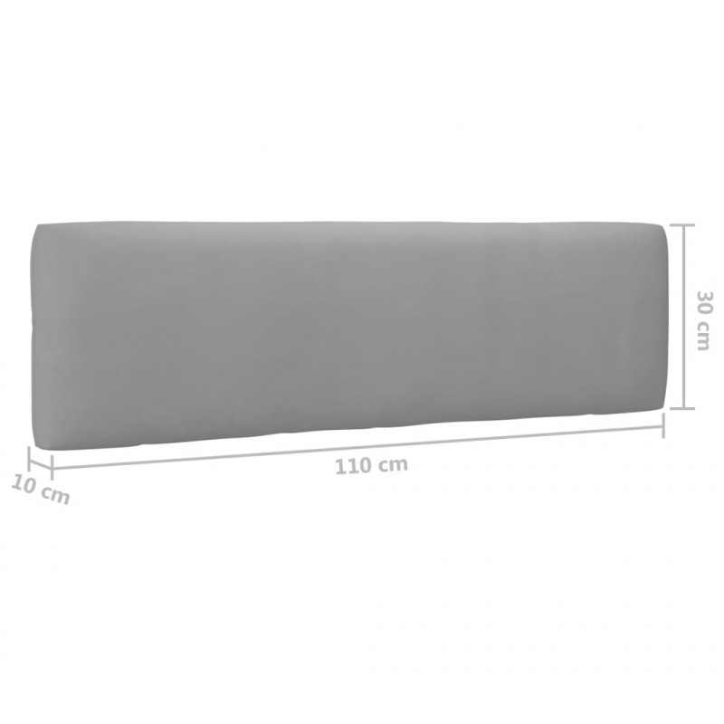 Ogrodowa sofa środkowa z palet, impregnowane drewno sosnowe