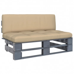 Ogrodowa sofa środkowa z palet, impregnowane drewno sosnowe