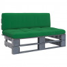 Ogrodowa sofa środkowa z palet, impregnowane drewno sosnowe