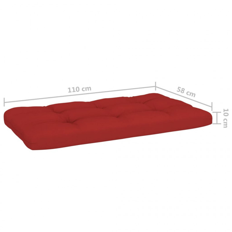 Ogrodowa sofa środkowa z palet, impregnowane drewno sosnowe