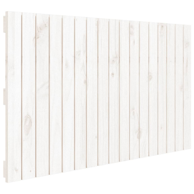 Wezgłowie łóżka, białe, 108x3x60 cm, lite drewno sosnowe