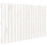 Wezgłowie łóżka, białe, 108x3x60 cm, lite drewno sosnowe