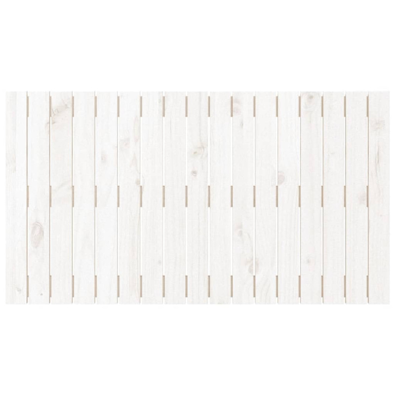 Wezgłowie łóżka, białe, 108x3x60 cm, lite drewno sosnowe
