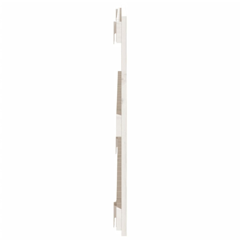 Wezgłowie łóżka, białe, 108x3x60 cm, lite drewno sosnowe
