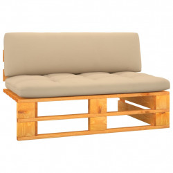 Ogrodowa sofa środkowa z palet, miodowy brąz, drewno sosnowe