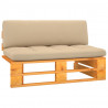 Ogrodowa sofa środkowa z palet, miodowy brąz, drewno sosnowe